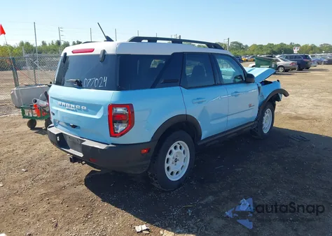 2023 Ford Bronco Sport Heritage Limited z USA, uszkodzony, nr VIN 3FMCR9H90PRD77024